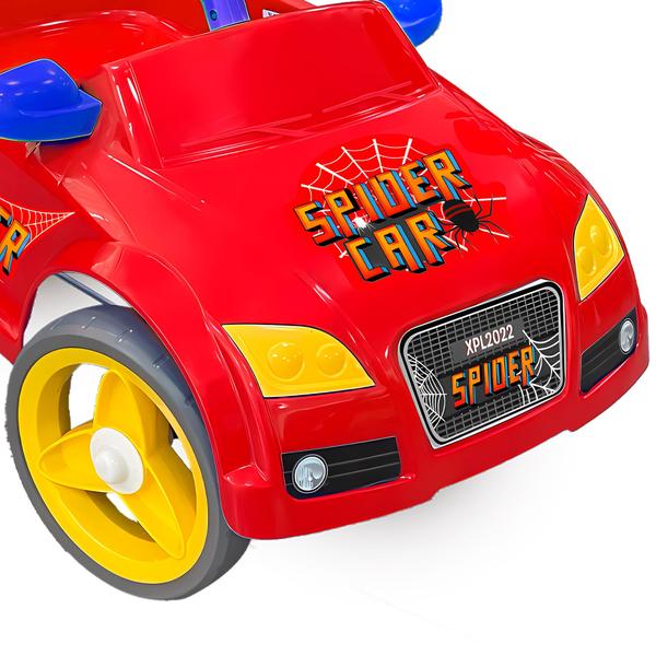 Imagem de Carrinho A Pedal Infantil Cor Vermelho Até 20kg Com Buzina + Capacete - Homeplay