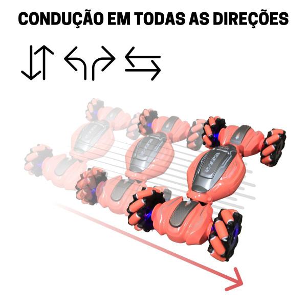 Imagem de Carrinho Acrobático Elétrico Infantil Relógio e Controle Interativo Luzes e Sons Laranja Importway