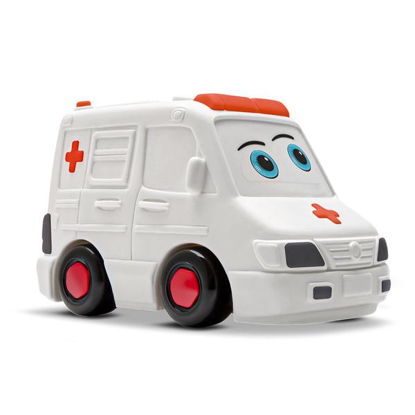Carrinho Ambulancia Baby Start Soft Mordedor Macio - Silmar Imagem de Carrinho Ambulancia Baby Start Soft Mordedor Macio - Silmar