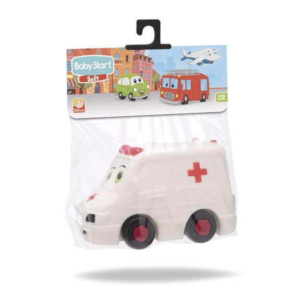 Carrinho Ambulancia Baby Start Soft Mordedor Macio - Silmar Imagem de Carrinho Ambulancia Baby Start Soft Mordedor Macio - Silmar