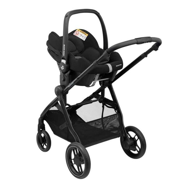 Imagem de Carrinho Anna Cor Black Com Bebê Conforto E Base Maxi Cosi