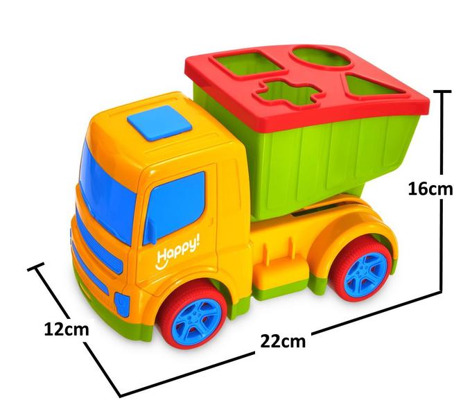 Imagem de Carrinho Baby Educativo Caminhão de Brinquedo Encaixa Peças