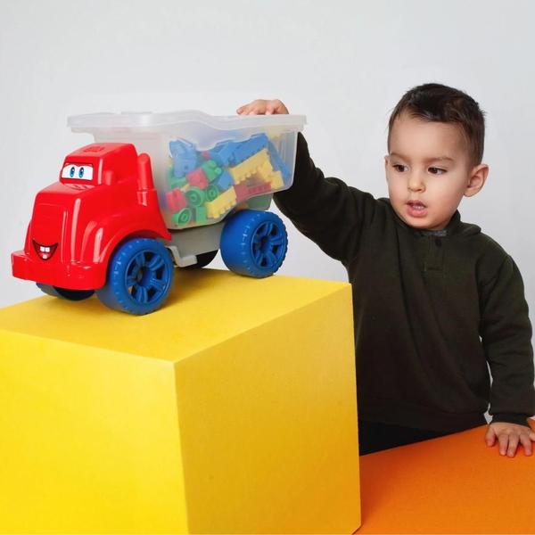 Carrinho Babytruck Com Blocos De Montar 96 Peças 330 GGB - Ggb Brinquedos Imagem de Carrinho Babytruck Com Blocos De Montar 96 Peças 330 GGB
