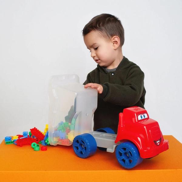 Carrinho Babytruck Com Blocos De Montar 96 Peças 330 GGB - Ggb Brinquedos Imagem de Carrinho Babytruck Com Blocos De Montar 96 Peças 330 GGB