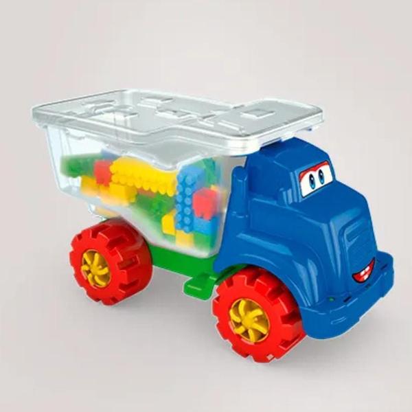 Carrinho Babytruck Com Blocos De Montar 96 Peças 330 GGB - Ggb Brinquedos Imagem de Carrinho Babytruck Com Blocos De Montar 96 Peças 330 GGB