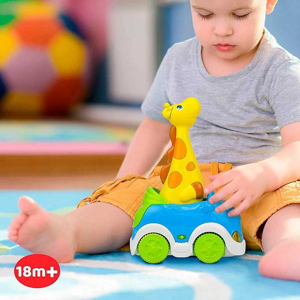 Imagem de Carrinho Bate e Volta - Motion Fun - Girafa Argolinhas - Winfun