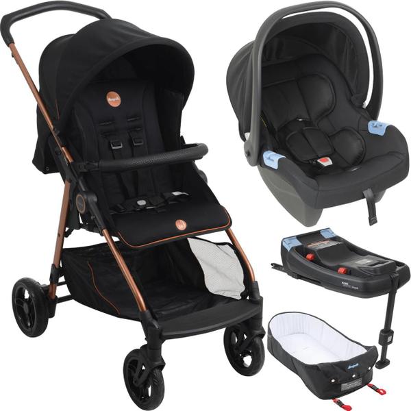 Imagem de Carrinho Bebe Conforto Base ISOFIX Ninho Burigotto Lui Cobre