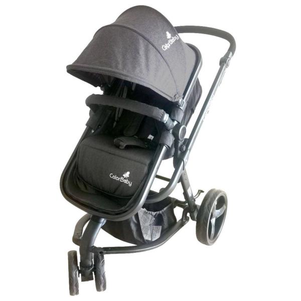 Imagem de Carrinho Bebê Conforto Moises Kit 3x1 Reversivel Chassi 15Kg