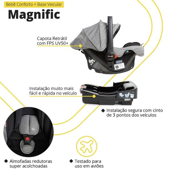 Imagem de Carrinho Bebê Safety 1St Magnific 5 Em 1 Berço Passeio