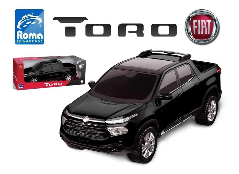 Imagem de Carrinho Brinquedo Fiat Toro Metalizada Pick Up 38cm - Roma