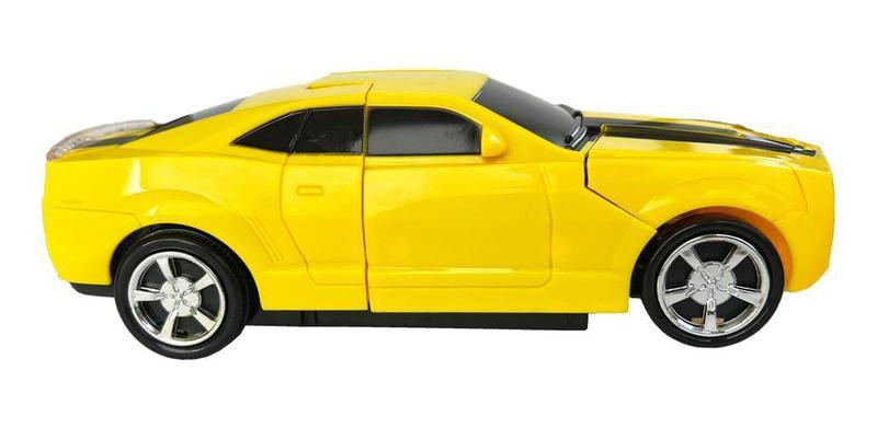 Imagem de Carrinho Camaro Transformers Vira Robô Luz Som Bate Volta (amarelo)