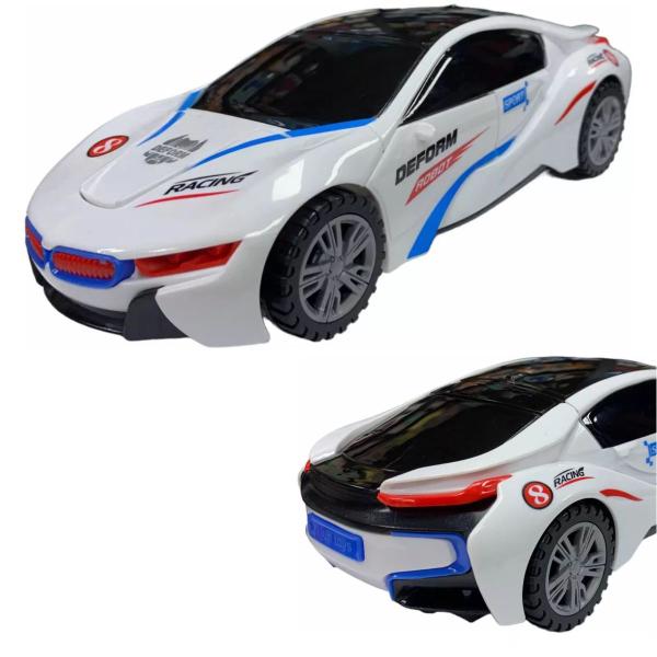 Carrinho Camaro Transformers Vira Robô Luz Som Bate Volta - Carro Policial Imagem de Carrinho Camaro Transformers Vira Robô Luz Som Bate Volta
