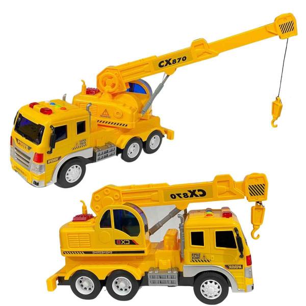 Imagem de Carrinho Caminhão A Fricção Com Luz e Som Mega Constructor - Zippy Toys - Brinquedo Linha Construção