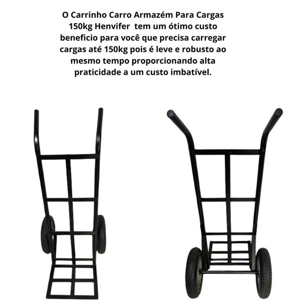 Imagem de Carrinho carro caixotes cargas armazém loja 150kg