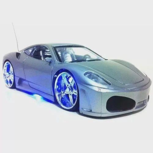 Imagem de Carrinho Carro De Controle Remoto Luz Leds F(prata) Perfect