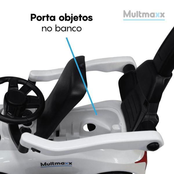 Imagem de Carrinho Carro de Passeio Infantil com Empurrador até 30Kg Multmaxx