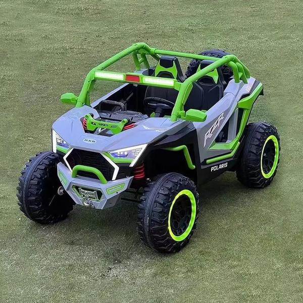 Imagem de Carrinho carro elétrico infantil grande jipe off road 4x4 utv com controle remoto