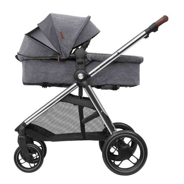 Imagem de Carrinho com Bebê Conforto Travel System Anna Luxe Trio Twillic Grey Maxi-Cosi