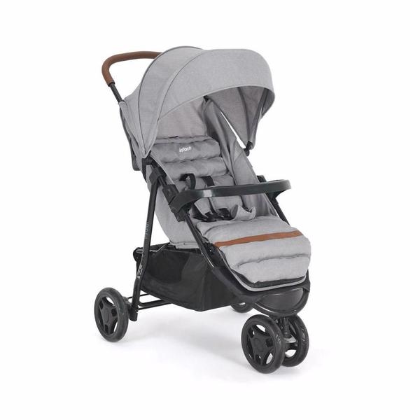 Imagem de Carrinho com Bebê Conforto Travel System Breeze Duo Infanti Cinza