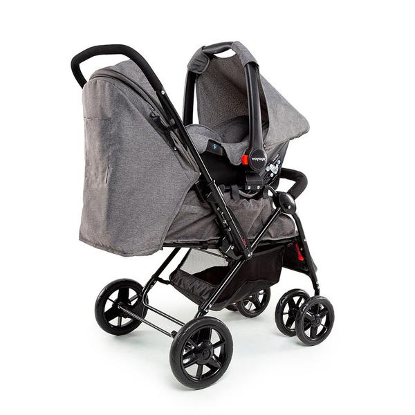 Imagem de Carrinho com Bebê Conforto Travel System Choice Cinza Voyage