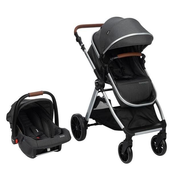 Imagem de Carrinho com Bebê Conforto Travel System Romanzo Duo Preto - Infanti