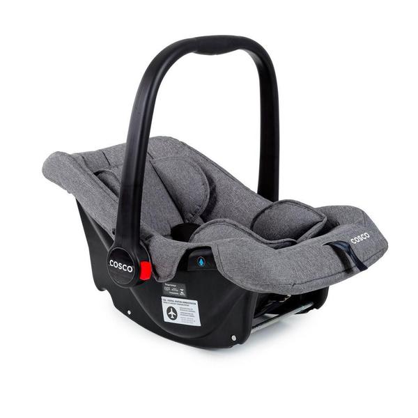 Imagem de Carrinho com Bebê Conforto Travel System Toffy Duo Cosco Cinza Mescla