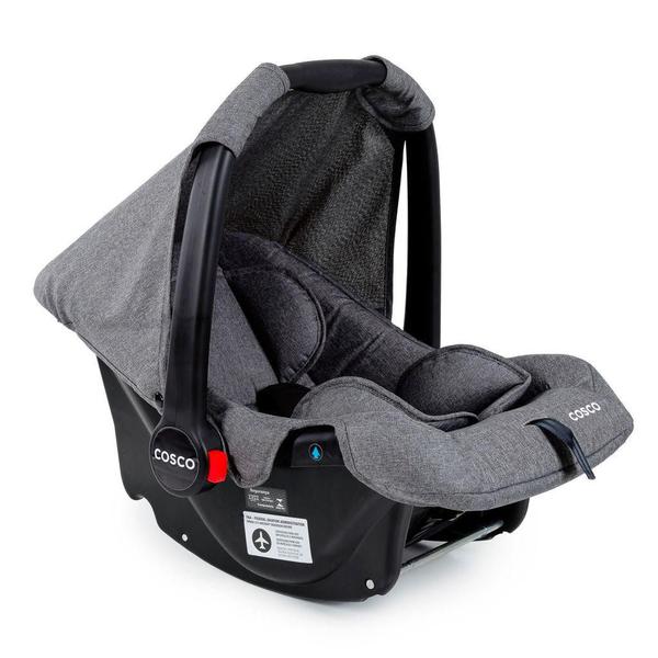 Imagem de Carrinho com Bebê Conforto Travel System Toffy Duo Cosco Cinza Mescla