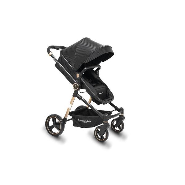 Imagem de Carrinho com Bebê Conforto TS Aston com Base Gold/Black Premium Baby