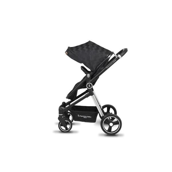 Imagem de Carrinho com Bebê Conforto TS Aston com Base Silver/Black Premium Baby