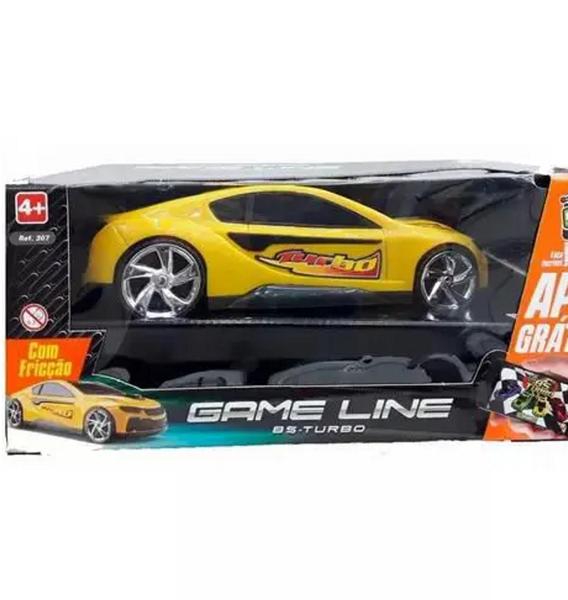 Imagem de Carrinho Com Fricção Bs Turbo Game Line - Colors VERDE OU AMARELO- Bs Toys