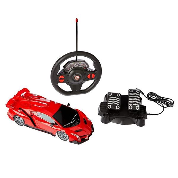 Imagem de Carrinho Control Raptor Vermelho Controle Remoto Multikds