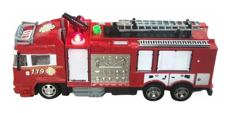 Imagem de Carrinho Controle Remoto Bombeiros Luz - Som - Lança Agua