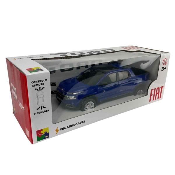 Carrinho Controle Remoto Fiat Toro Recarregável 1:18 Cks Imagem de Carrinho Controle Remoto Fiat Toro Recarregável 1:18 Cks