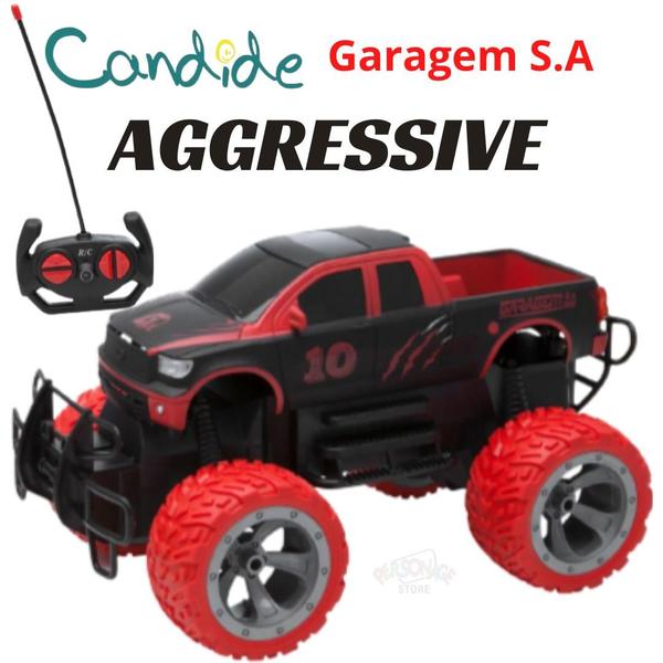 Imagem de Carrinho Controle Remoto Garagem Sa Agressive Candide 3538