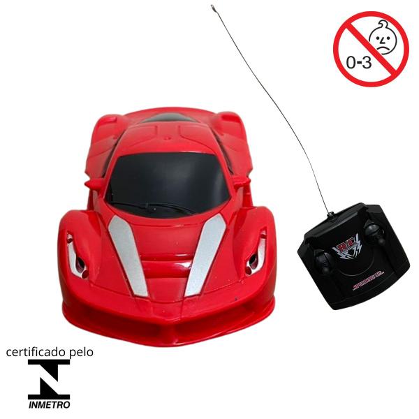 Imagem de Carrinho controle remoto infantil vermelho frente ré top