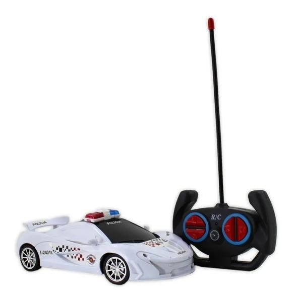 Imagem de Carrinho Controle Remoto Policia Super Carro Top 1:18