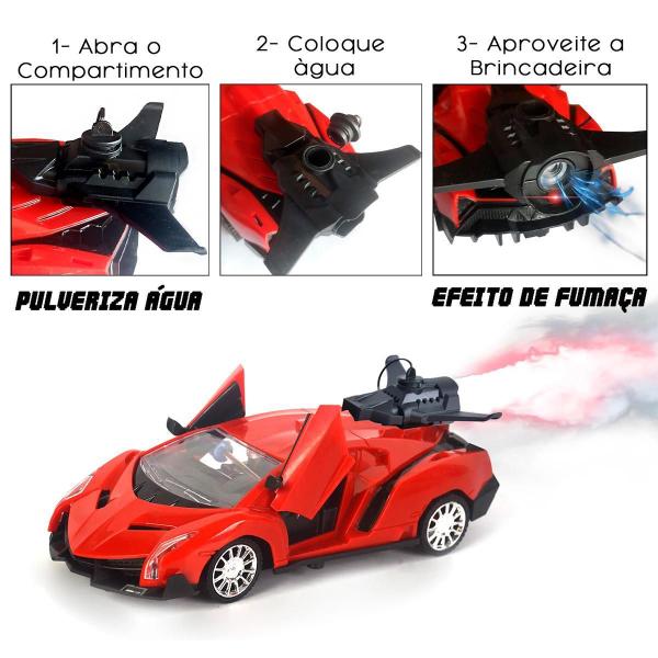 Imagem de Carrinho Controle Remoto Spray Solta Fumaça Corrida - ul