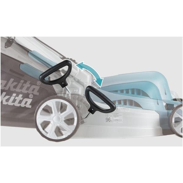 Imagem de Carrinho Cortador de Grama Elétrico 370Mm 1400W Coletor 40L ELM3720 220V Makita