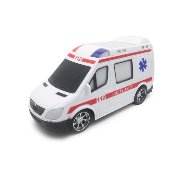 Imagem de Carrinho De Ambulância Controle Remoto Resgate Infantil Som