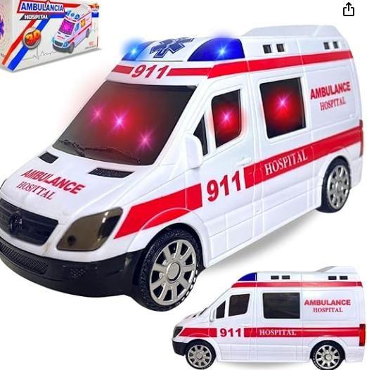 Imagem de Carrinho de Ambulância  muito divertido bater e volta tem som e luz.