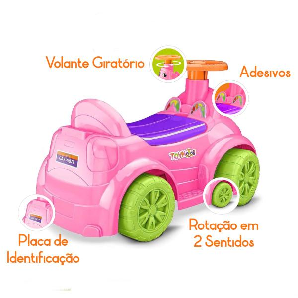 Imagem de Carrinho De Bebê Andador Triciclo Princesa Empurrar ToyMotor