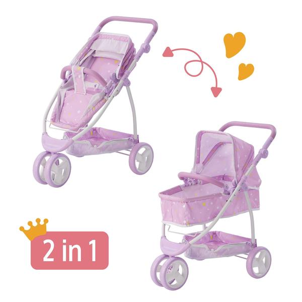 Imagem de Carrinho de bebê Baby Doll Bassinet Olivia's Little World Purple