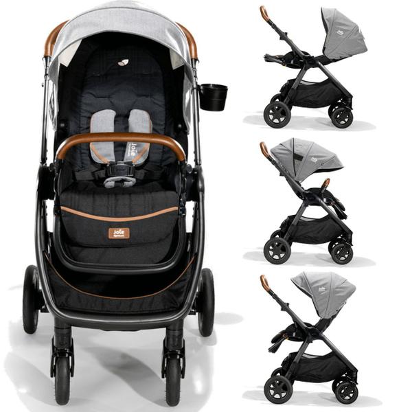 Imagem de Carrinho de Bebe Berço Joie Finiti com Bebe Conforto Carbon