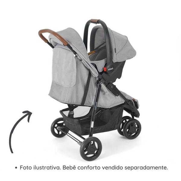 Imagem de Carrinho de Bebê Breeze Cinza Infanti