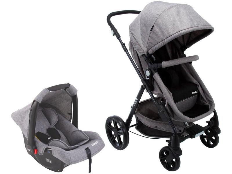 Carrinho de Bebê com Bebê Conforto Cosco Kids Poppy Duo 0 a 22kg Carrinho de Bebê com Bebê Conforto Cosco Kids Poppy Duo 0 a 22kg