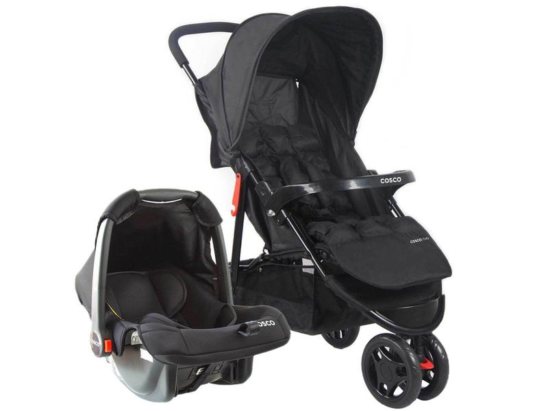 Carrinho de Bebê com Bebê Conforto Cosco Kids Toffy Duo 3 Rodas 0 a 15kg Carrinho de Bebê com Bebê Conforto Cosco Kids Toffy Duo 3 Rodas 0 a 15kg