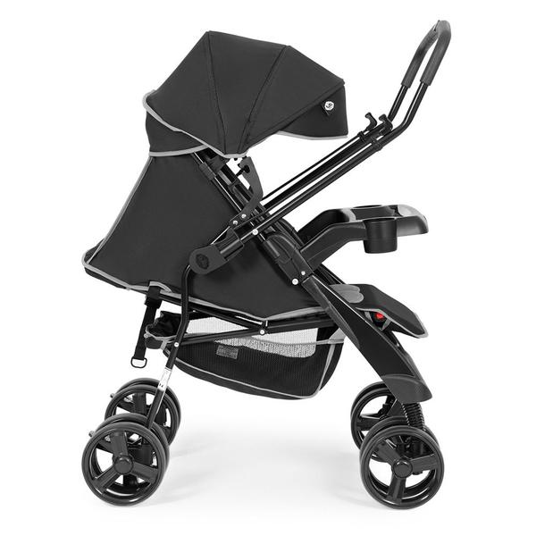 Imagem de Carrinho de Bebê com Bebê Conforto Joy 0 a 15kg Preto e Cinza Tutti Baby