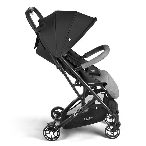 Imagem de Carrinho de Bebê Compacto 0-15 Kg Oppa Preto e Cinza Litet - BB465