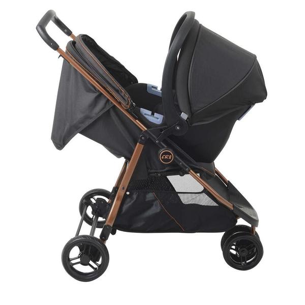 Imagem de Carrinho De Bebê Cr3 Gray Cobre E Bebê Conforto - Burigotto