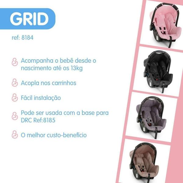 Imagem de Carrinho De Bebê Cross Trail Cinza Preto E Bebê Conforto